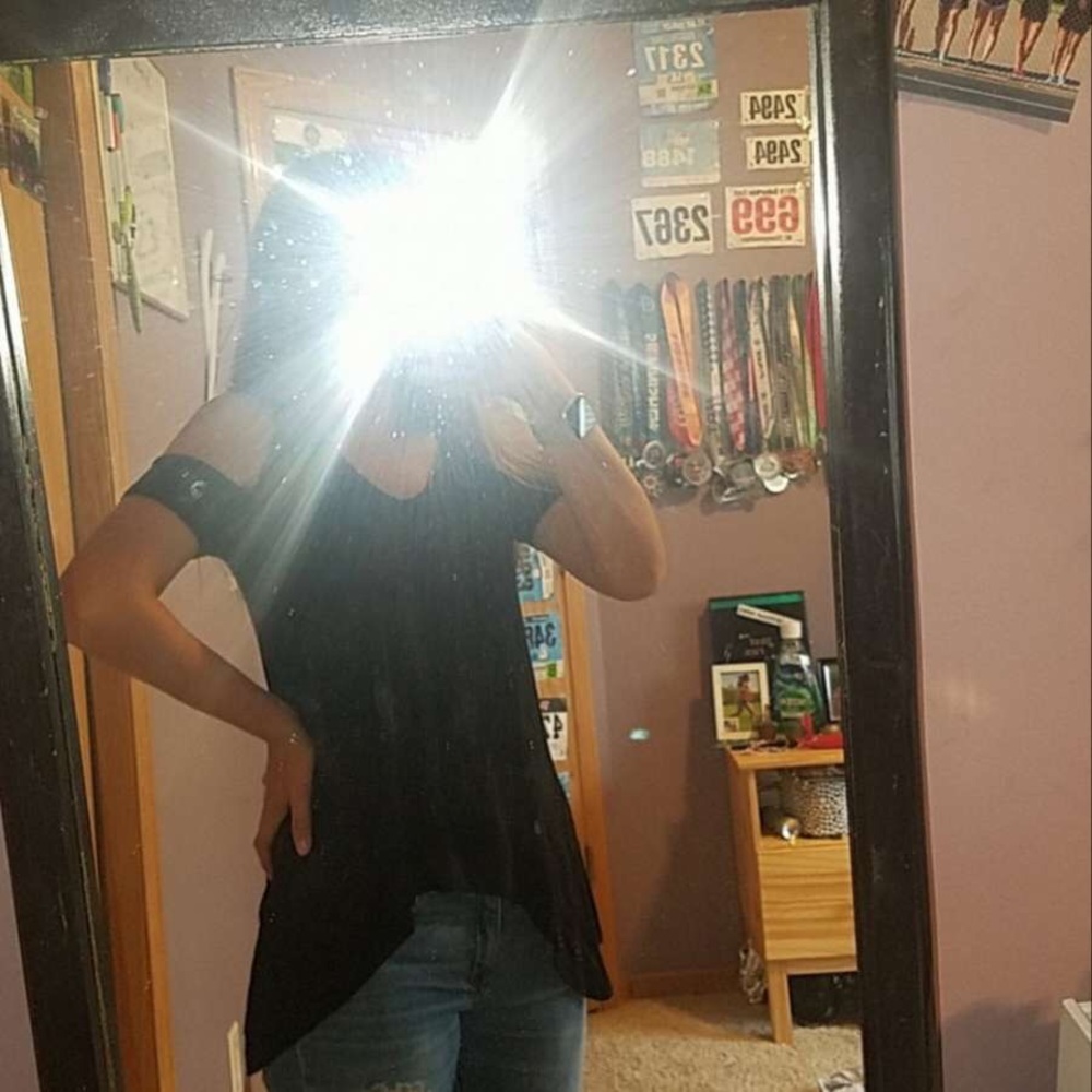 black shirt